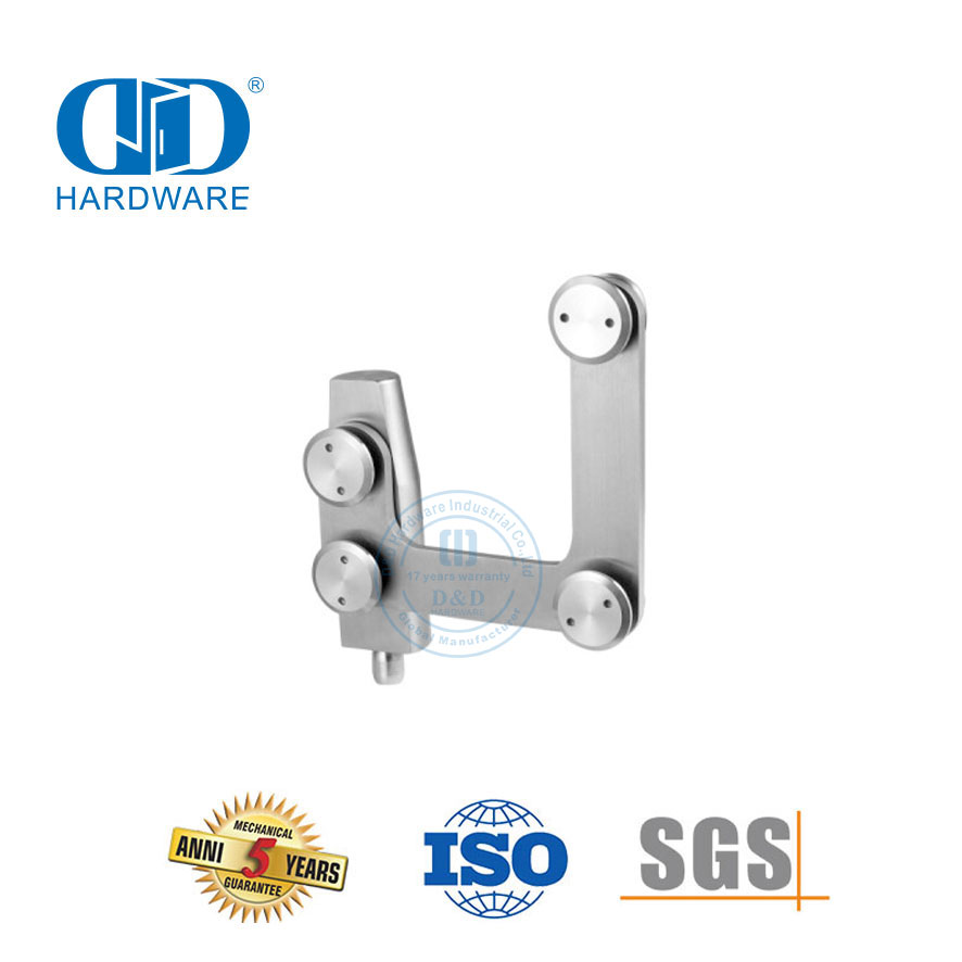 Stainless Steel Patch Fitting Pivot Fitting Konektor Lengkung Pivot Glass Fitting-DDGP007