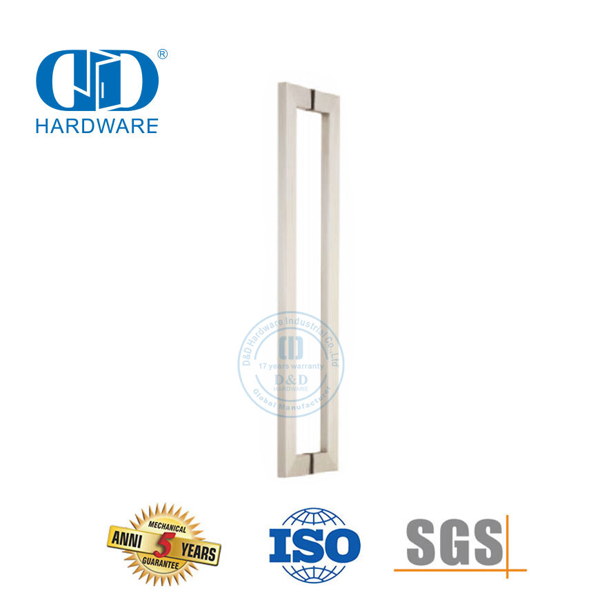 Perangkat Keras Pintu Stainless Steel Eksterior Pegangan Tarik Pintu Kaca Utama Pegangan Tarik Daya Tarik-DDPH015