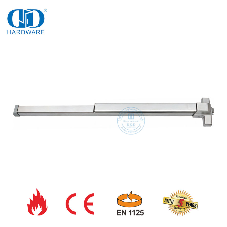 CE UL Terdaftar Fire Resistance Panic Exit Device Bar Panic Exit Lock Untuk Pintu Logam-DDPD003-CE