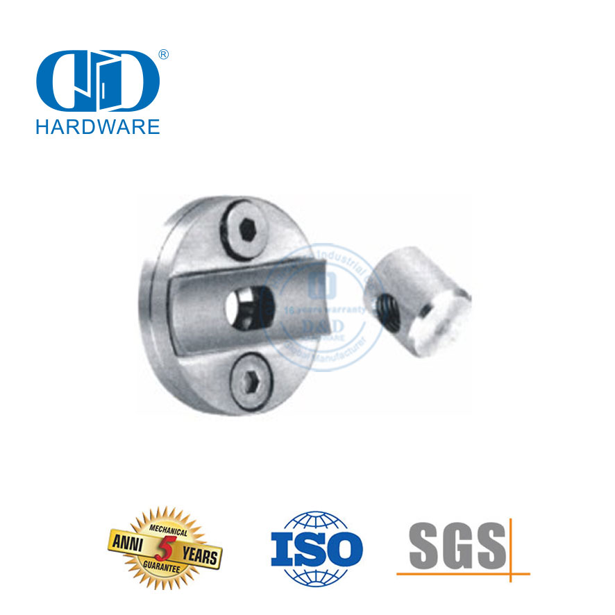 Aksesori Kaca Stainless Steel Efisien Pelat Gantung Aksesori Kamar Mandi Untuk Pintu Geser Kaca-DDGS004
