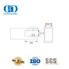Partisi Bilik Mandi Stainless Steel Panel Mandi Kaca Tanpa Bingkai Mendukung Konektor Bar-DDSC012