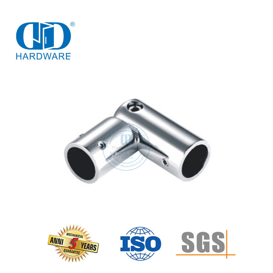 Stainless Steel Kaca Pintu Aksesori Panel Braket Konektor Pipa Bar Pemegang Konektor Untuk Pagar Pembatas Tangga-DDSC028