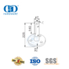 Stainless Steel Tanpa Bingkai Kaca Langkan Posting Langkan Pagar Kaca Penjepit Keran Pegangan Dinding Bracket-DDHB008