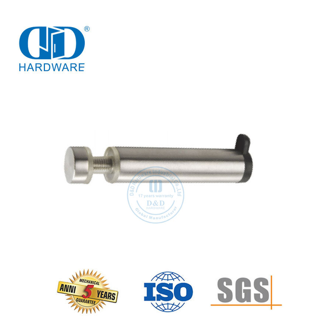 Klip Penjepit Kaca Perangkat Keras Toilet Stainless Steel Penahan Pintu Kaca dengan Kait-DDWC005