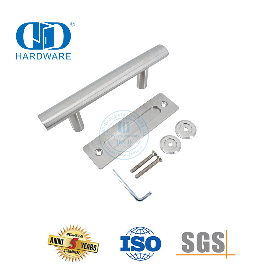 Stainless Steel Desain Modern Komersial Perabot Perumahan Pintu Geser Gudang Tarik Pegangan Pelat Belakang Pintu Handle-DDBD101 SSS