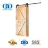 Kit Perangkat Keras Geser Pintu Gudang Eksternal Internal Hitam Baja Tahan Karat Track Perangkat Keras Pintu Aprtment-DDBD023