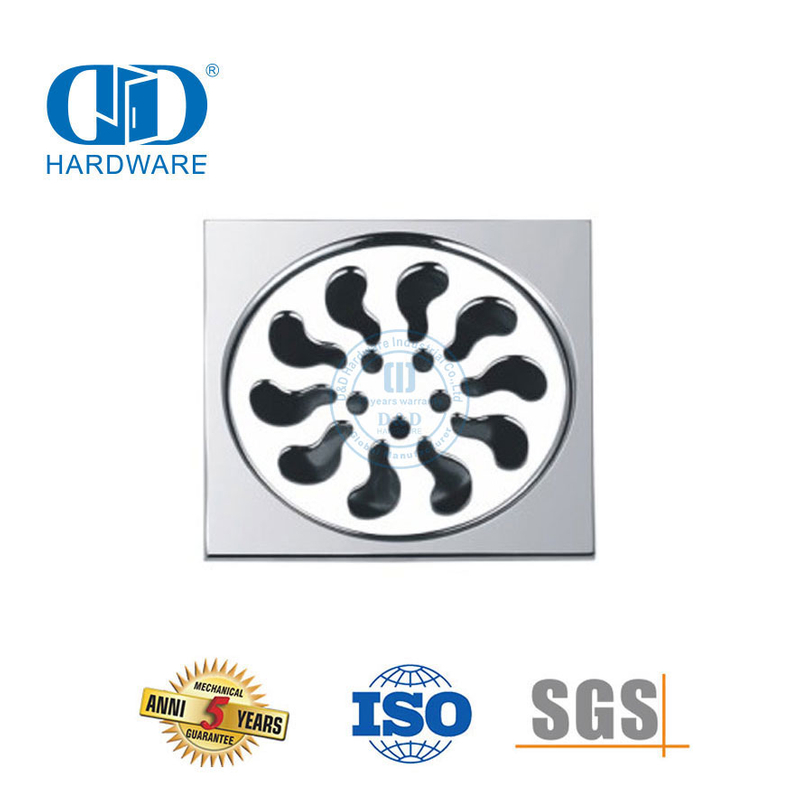 Kualitas Tinggi Stainless Steel Sanitary Floor Drain Square Floor Drain Kamar Mandi Hardware-DDFD006