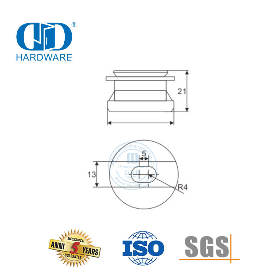 Pintu Geser Kaca Baja Tahan Karat Dapat Disesuaikan Titik Penjepit Tetap Aksesori Perlengkapan Furnitur Perangkat Keras Kaca-DDGP019