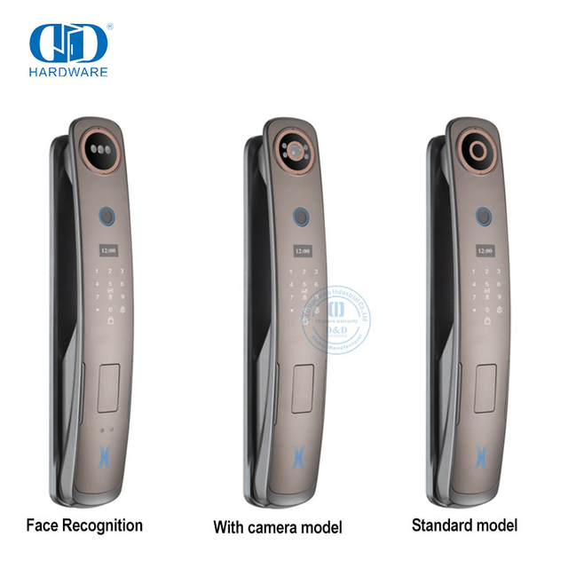 Kunci Pintu Kamera Pintar Remote Control Wifi Tuya Kartu Sidik Jari Kata Sandi Digital Keamanan Rumah Kualitas Tinggi -DDEL001