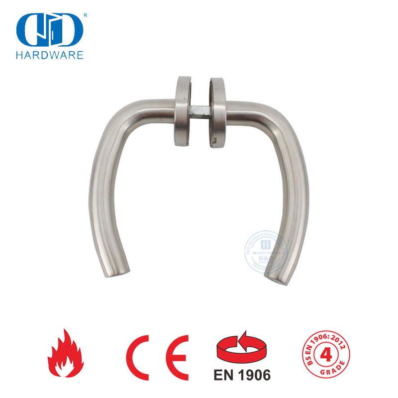 Dekorasi Rumah Modern EN 1906 Perangkat Keras Gagang Tuas Berongga Perak-DDTH004-SSS