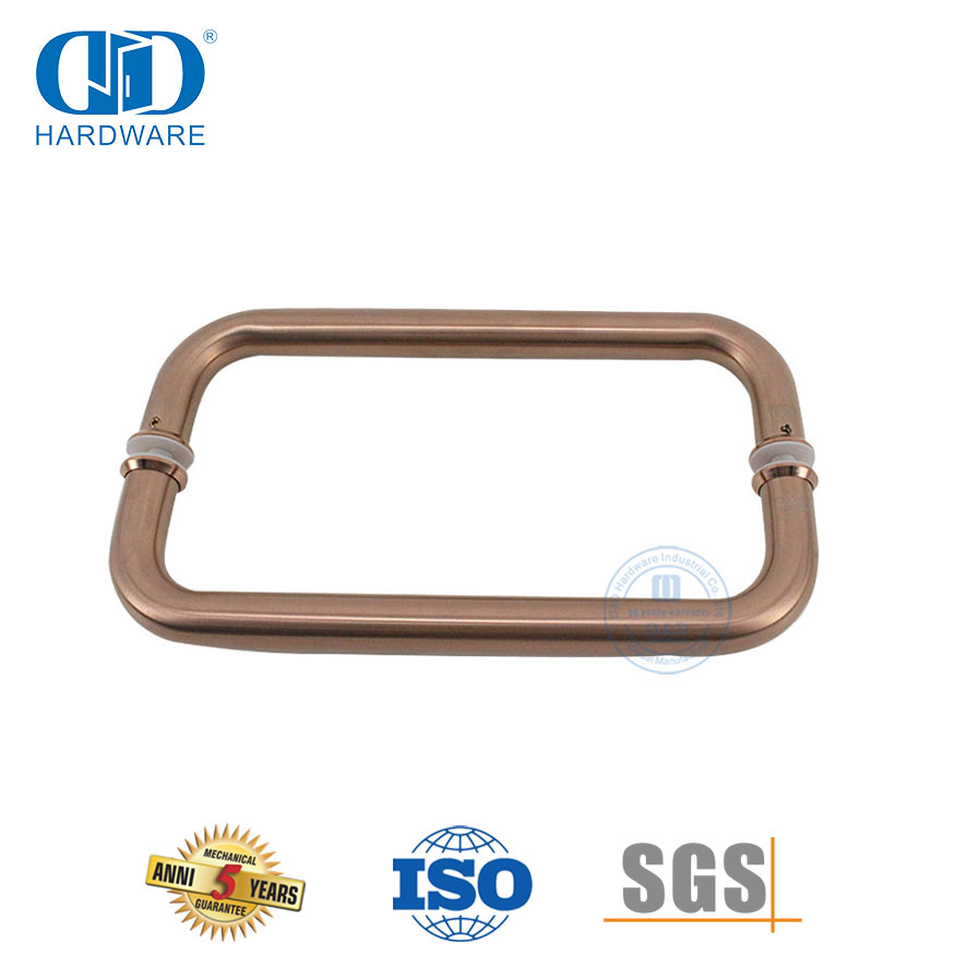 Gagang Tarik Pintu Kaca Mandi Stainless Steel Berbentuk Bulat Bulat-DDPH007-A-RG