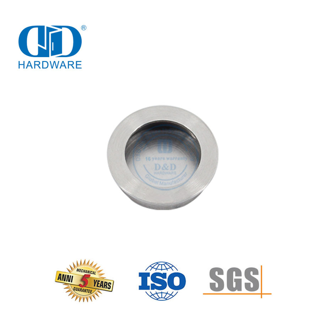 Stainless Steel Kualitas Tinggi Tersembunyi Tersembunyi Pegangan Pintu Padat Flush Pull Ring-DDFH011-B