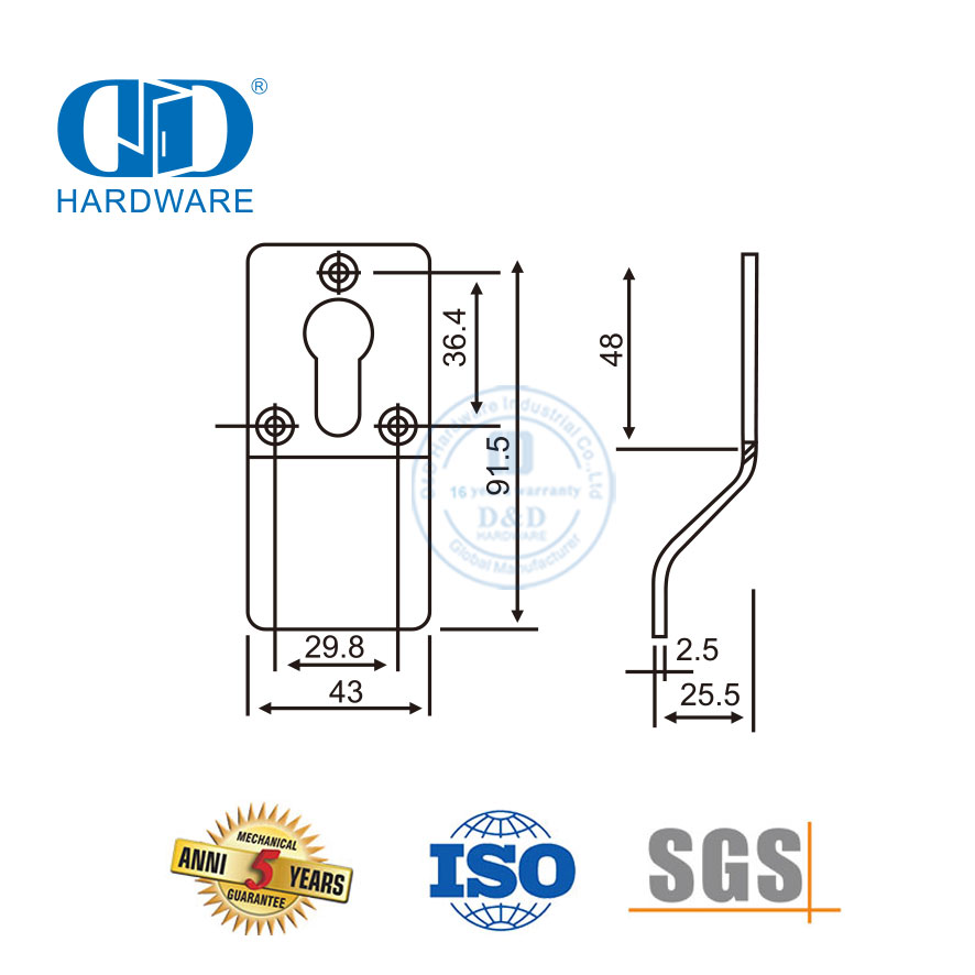 Stainless 304 316 Perangkat Keras Furnitur Tersembunyi Pegangan Tarik Siram Tersembunyi-DDFH012