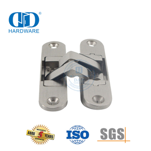 Pemasangan Mudah Paduan Seng/Baja Tahan Karat 3D Tersembunyi Tersembunyi Menyesuaikan Interior Komersial Di Dalam Engsel Pintu-DDCH007-B