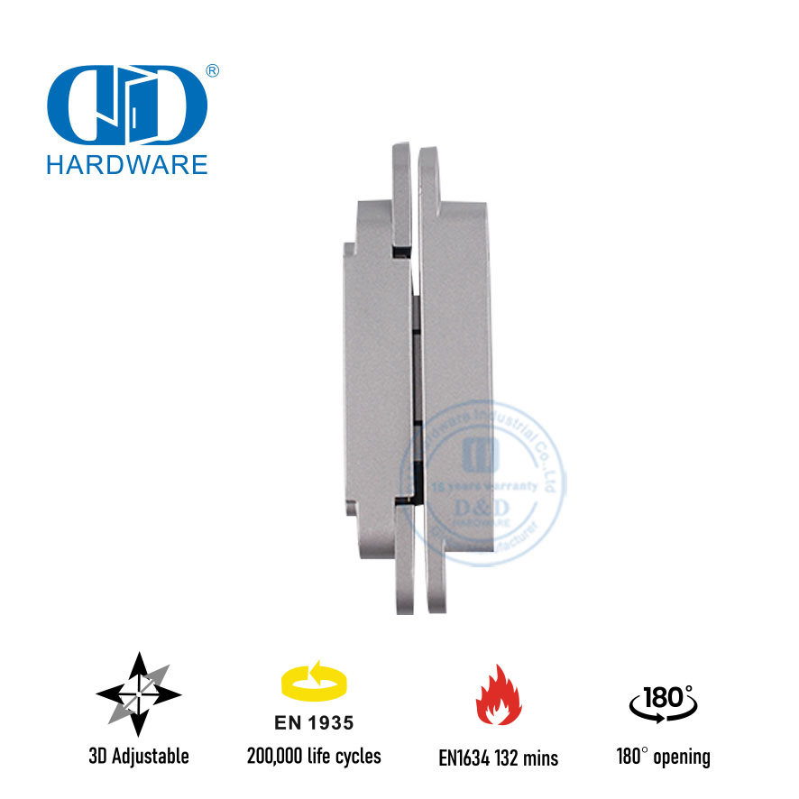 EN1935 Engsel Pintu Tak Terlihat 3D Nilai Api untuk Gedung Perkantoran-DDCH008-G40