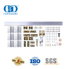 Kit Pintu Lipat Dua Geser Baja Tahan Karat Kualitas Tinggi Sistem Pintu Perangkat Keras Bypass Pintu Gudang Hardware-DDBD071