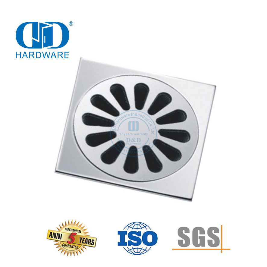 Aksesori Kamar Mandi Perangkat Keras Furnitur Baja Tahan Karat Gaya Modern Saluran Lantai Linier-DDFD0010