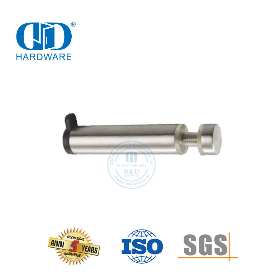 Klip Penjepit Kaca Perangkat Keras Toilet Stainless Steel Penahan Pintu Kaca dengan Kait-DDWC005