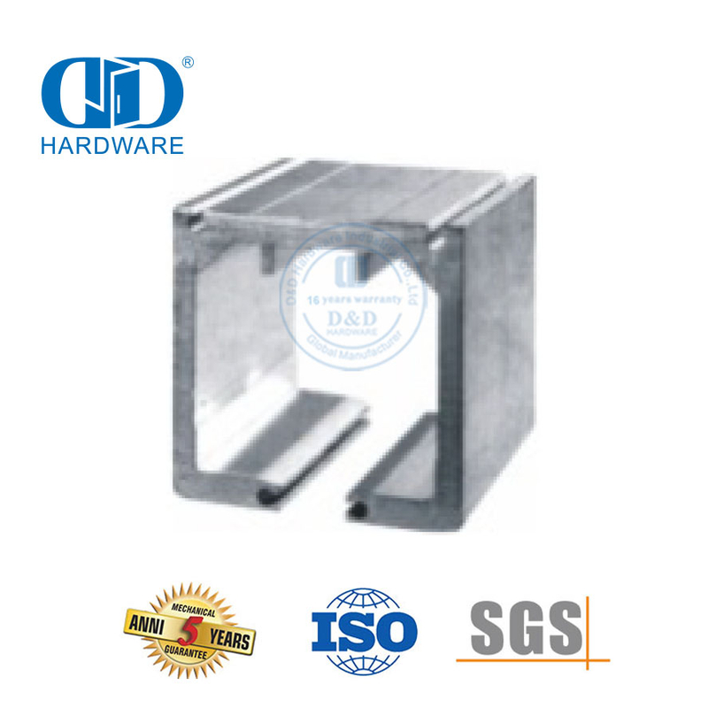 Penjepit Kaca Geser Baja Tahan Karat Gantung Atas Lipat Aksesori Kaca Sistem Pintu Lipat untuk Kamar Mandi Toilet-DDGS148