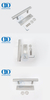 Stainless Steel Desain Modern Komersial Perabot Perumahan Pintu Geser Gudang Tarik Pegangan Pelat Belakang Pintu Handle-DDBD101 SSS