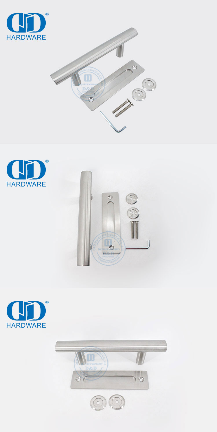 Stainless Steel Desain Modern Komersial Perabot Perumahan Pintu Geser Gudang Tarik Pegangan Pelat Belakang Pintu Handle-DDBD101 SSS