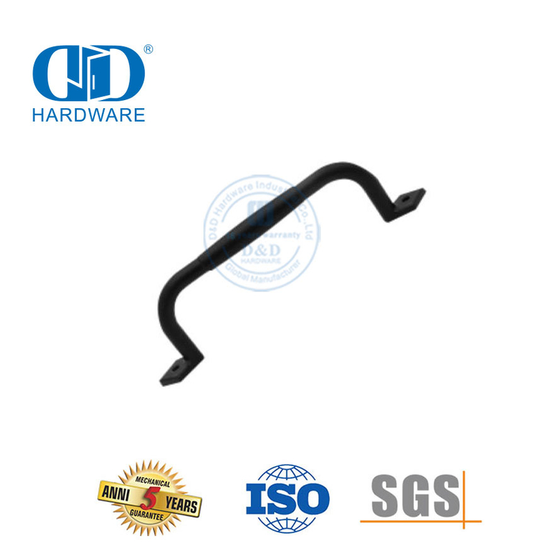 Pegangan Pintu Gudang Geser Hitam Sederhana Antik Baja Tahan Karat Produsen Perangkat Keras Furnitur Perangkat Keras Konstruksi-DDBD118