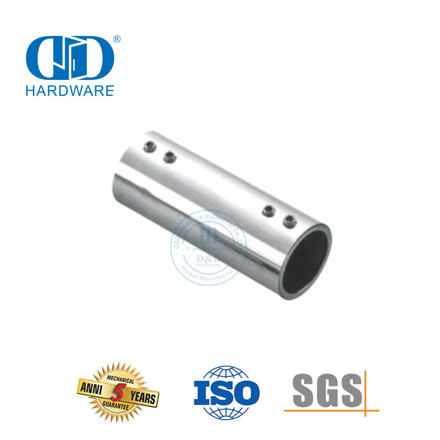 Konektor Braket Panel Kaca Stainless Steel Partisi Bilik Mandi Konektor Panel Kaca-DDSC037