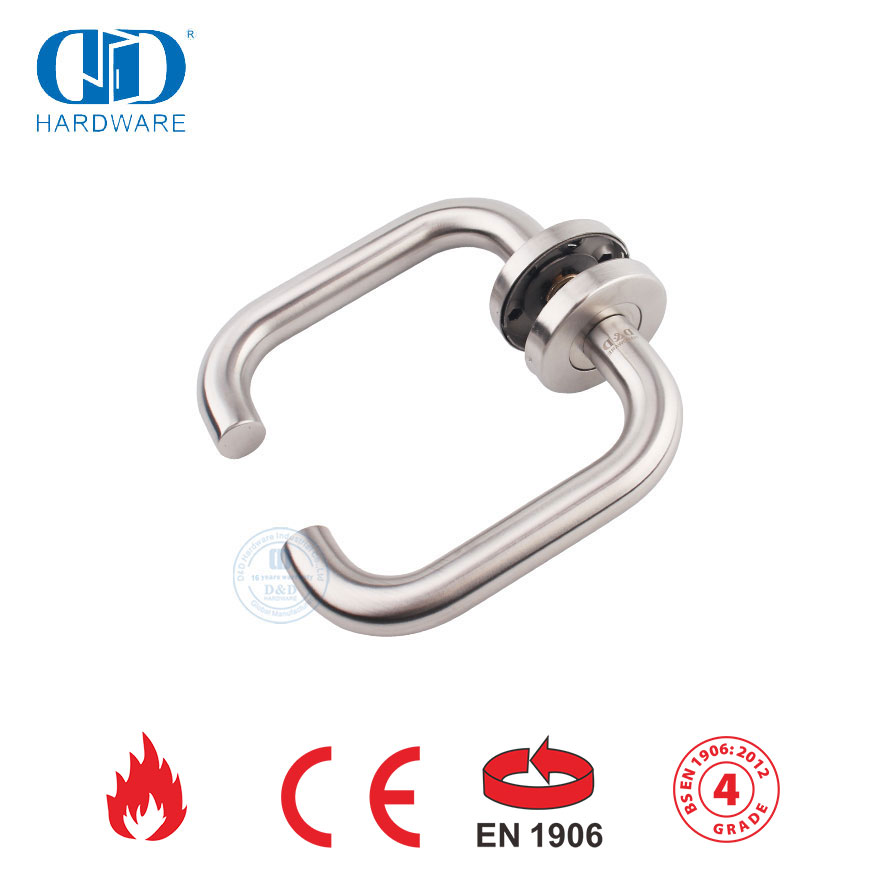 Cocok untuk Pintu Logam EN 1906 SUS 316 Hollow Lever Handle-DDTH001-SSS