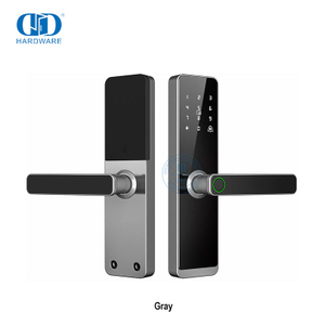 Kunci Gagang Pintar Pintu Kayu dengan Aplikasi WIfi Sidik Jari Cerradura Inteligente Bekerja dengan TUYA WIFI -DDDL007