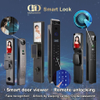 Pengenalan Wajah Tidak Terkunci Remote Control Kode Sandi Digital Vaildation Bel Pintu Logam Kunci Pintar -DDEL028