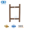 Perabot Kantor Rose Gold Tabung Melingkar Berbentuk H Baja Tahan Karat 201 Shower Sliding Glass Door Handle-DDPH001-A Φ25-RG