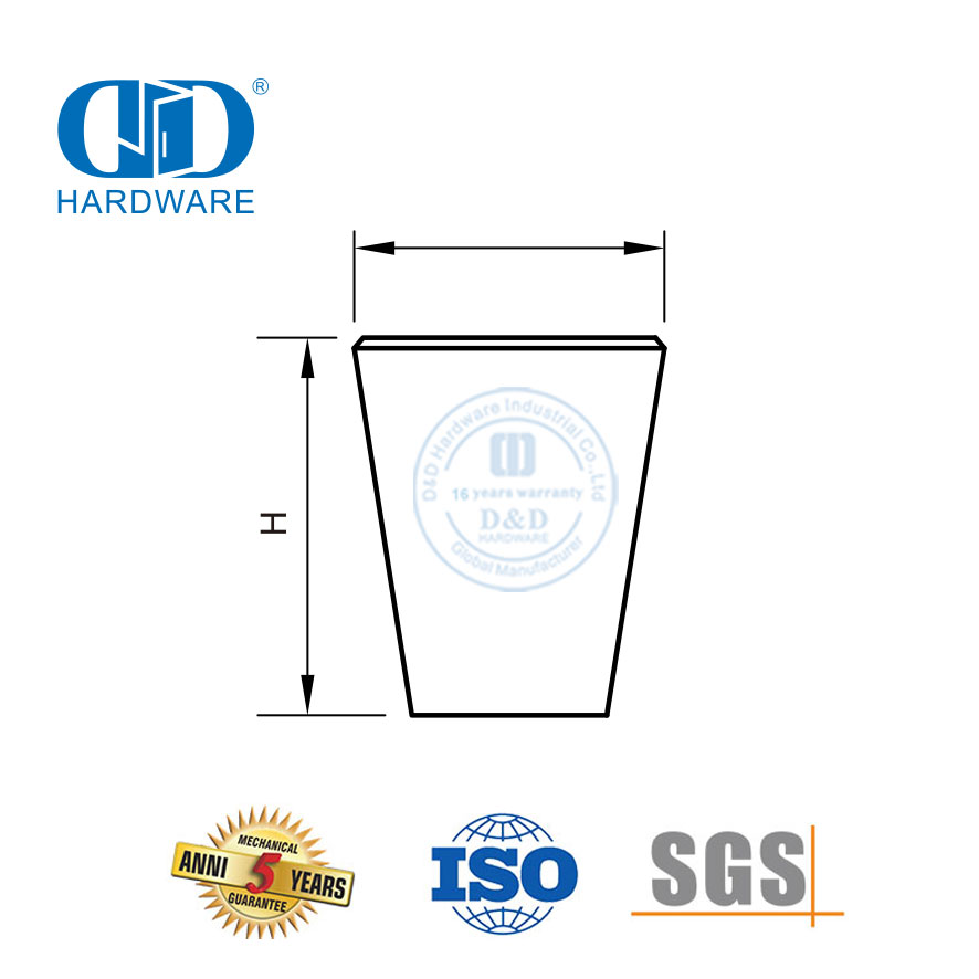 Grosir Pegangan Furnitur Tembaga Tarikan dan Kenop Laci Stainless Steel untuk Lemari Dapur-DDFH061