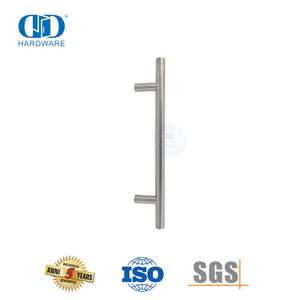 Gagang Pintu Kamar Mandi Perak T Bar Stainless Steel Modern Untuk Pintu Kaca-DDPH031-SSS