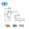 Pegangan Tuas Pelat Pintu Oval 304 Stainless Steel Kunci Bekas Kantor -DDTP003