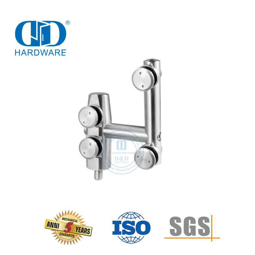 Aksesori Furnitur Pivot Pintu Kaca Stainless Steel Perangkat Keras Pintu Geser Pivot Atas-DDGP006