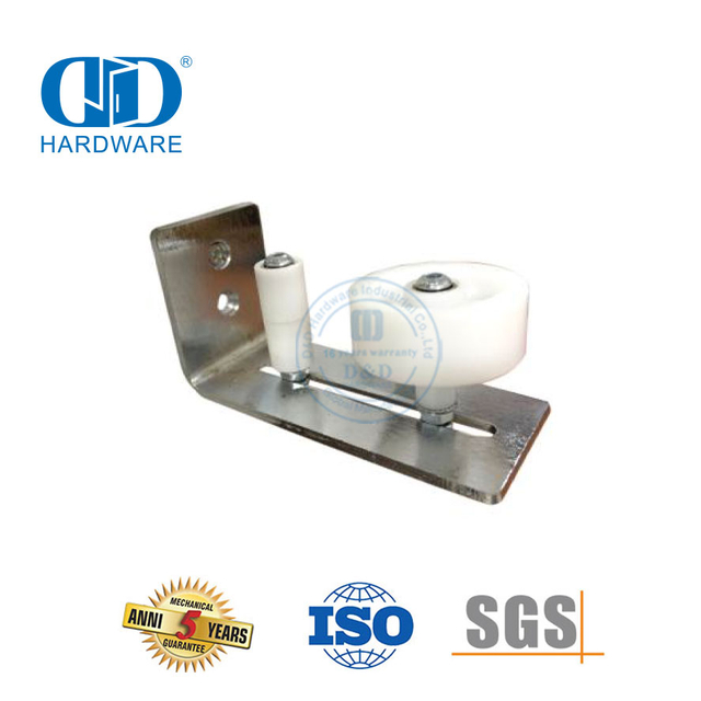 Mudah Menginstal Stainless Steel Hitam Di Luar Pintu Geser Luar Ruangan Panduan Lantai Pintu Panduan Lantai Bawah-DDBD089