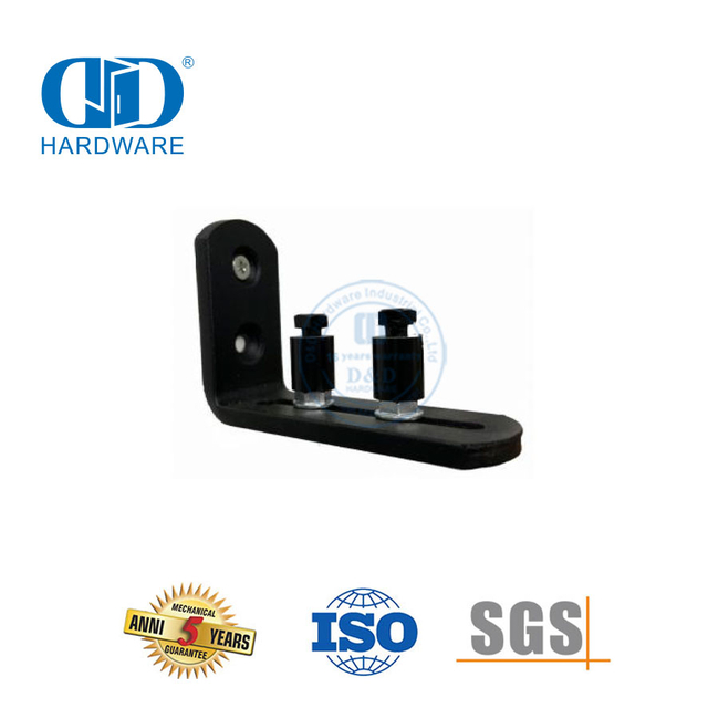 Kit Ganda Tenang Baja Tahan Karat Perangkat Keras Pintu Gudang Geser Perangkat Keras Pintu Gudang Tugas Berat Set Track Kit-DDBD077