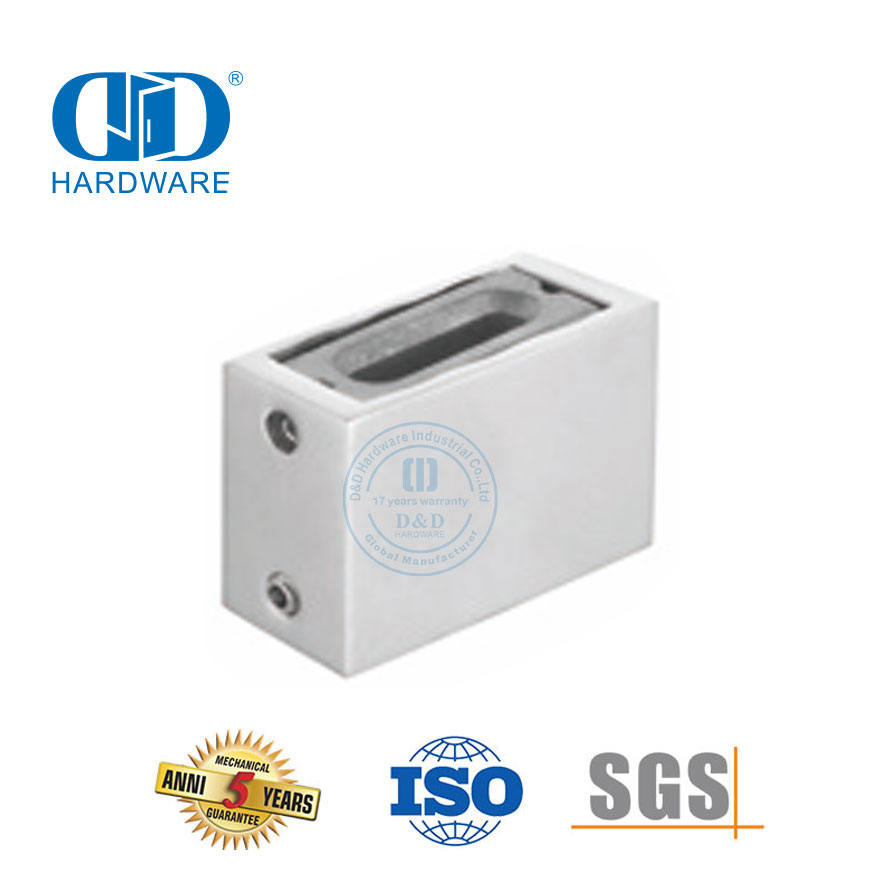 Perangkat Keras Kaca Stainless Steel Pintu Geser Perangkat Keras Dinding Berdiri-DDSL001-6