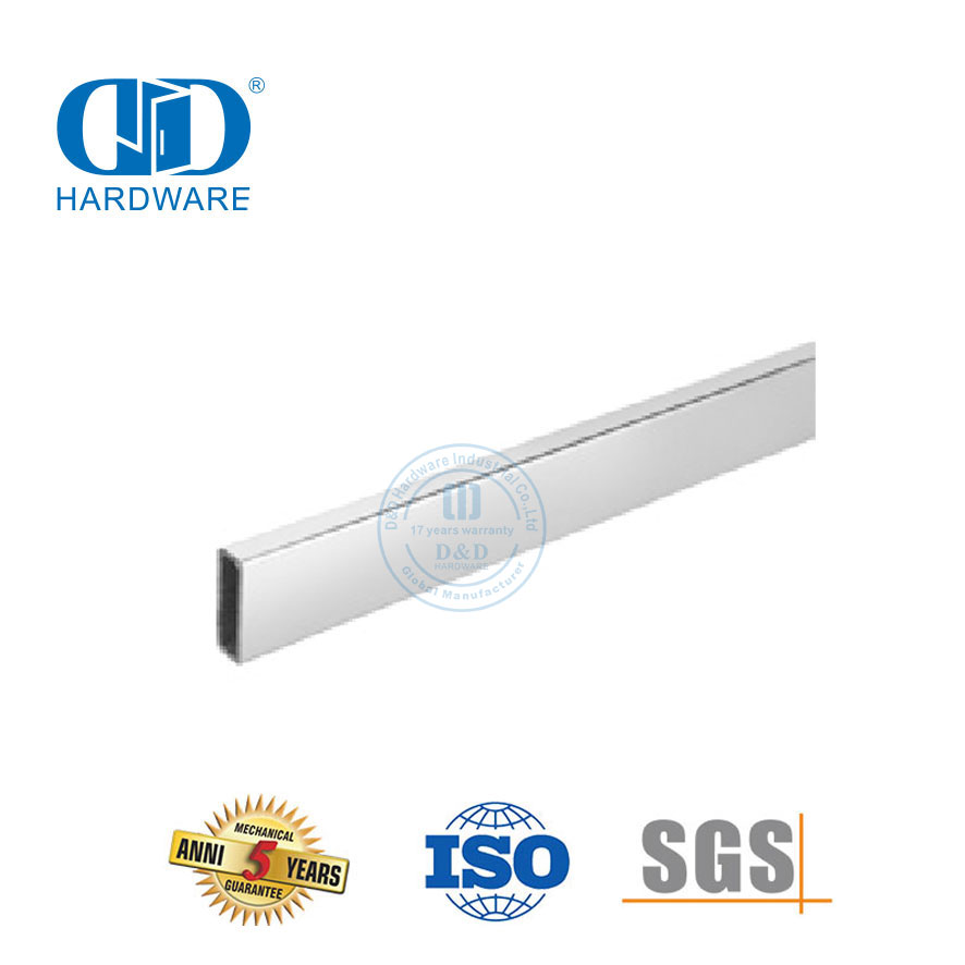 Perlengkapan Perangkat Keras Kaca Stainless Steel Perangkat Perabot Kamar Mandi Pintu Geser Tabung Persegi-DDSL001-9