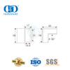 Stainless Steel Komersial Sistem Bilik Mandi Kaca Panel Braket Konektor Aksesoris Pintu Kaca-DDSC011