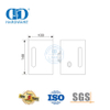 Kunci Pintu Geser Kaca Persegi Stainless Steel Kunci Pegangan Pintu Fitting-DDGL003