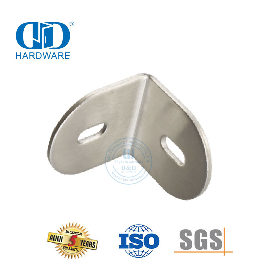 Stainless Steel Toilet Aksesoris Shower Engsel Konektor Kaca Dinding Sudut Klip Fitting Connector-DDWC001