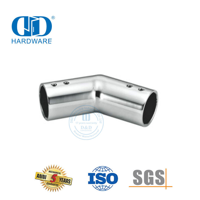 Stainless Steel Pabrik Kaca Tabung Pemegang Klip Pipa Pintu Konektor Panel Kaca Connector-DDSC034