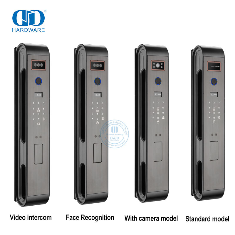 Keamanan Elektronik Canggih Kamera Pintar Sidik Jari Digital Wajah Kunci Pintu Cerdas -DDEL002