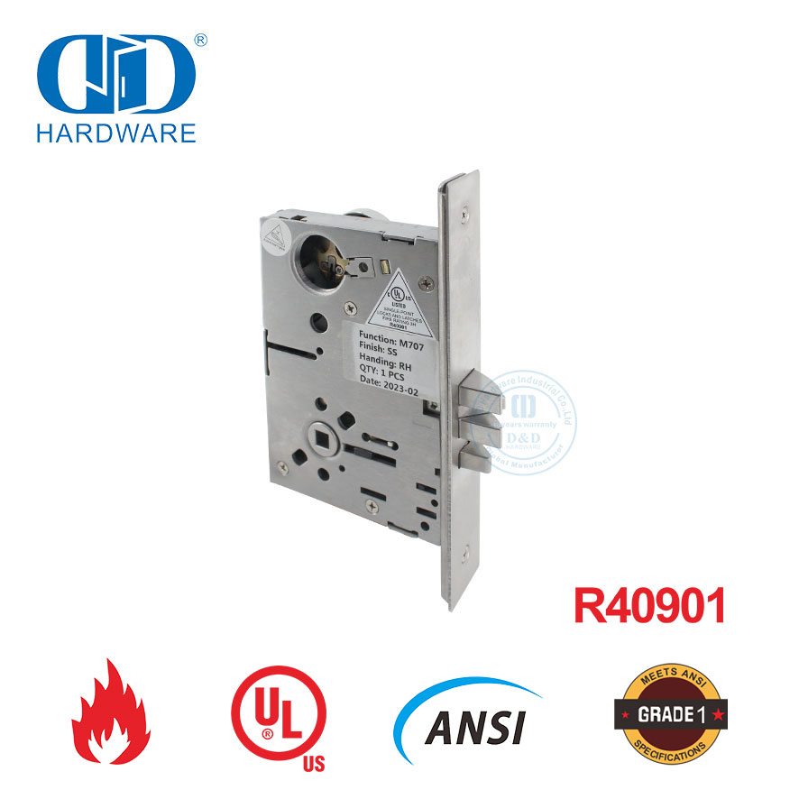 Gudang Keamanan Kebakaran Terdaftar di UL atau Kunci Tanggam Pintu Lemari-DDAL07